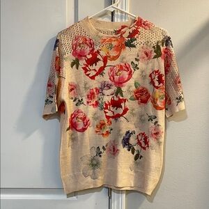 Floral Knit Short Sleeve